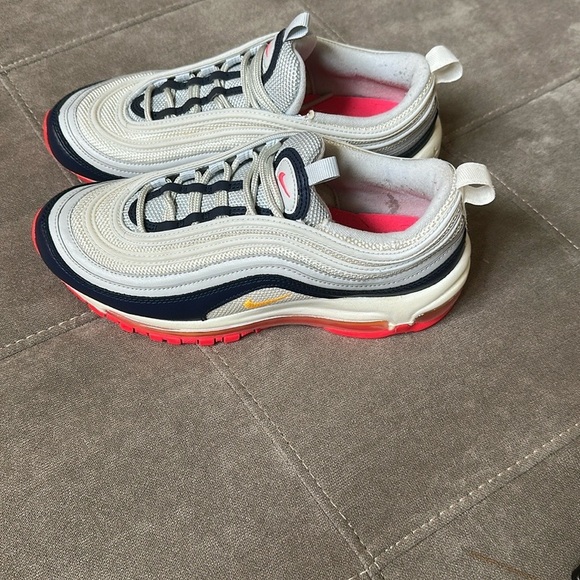 Nike Air Max 97 White Navy Pink - Picture 11 of 14